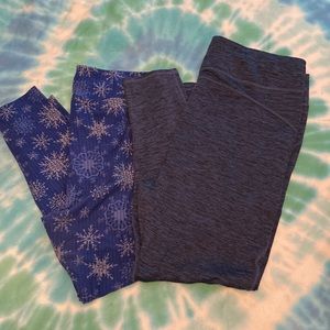 Snowflake leggings tc2, xxl climate rught plush warmth leggings bundle 004